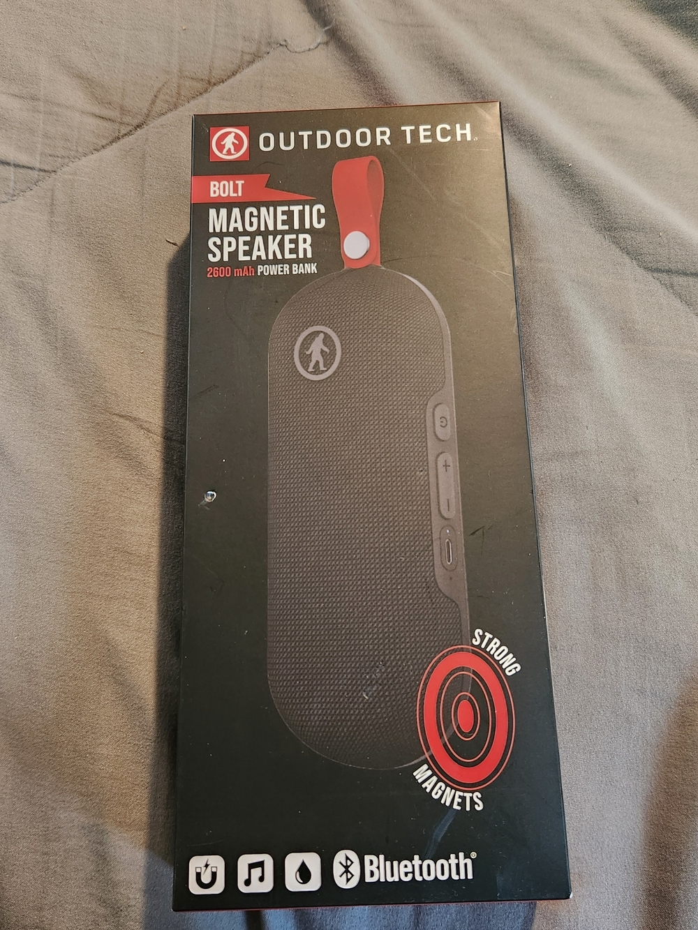 Outdoor Tech Bollt Magnetic Speaker - Black